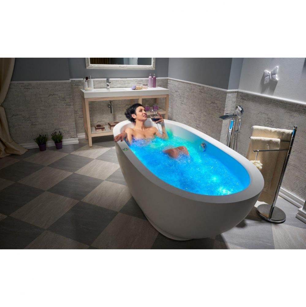 Aquatica Karolina 2 Relax Solid Surface Air Massage Bathtub