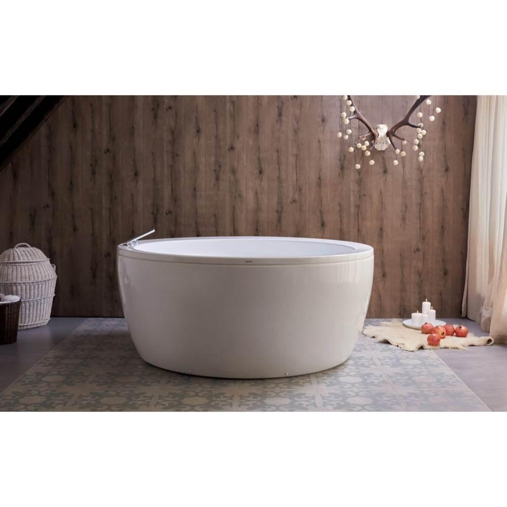 Aquatica Pamela-Wht Freestanding Acrylic Bathtub
