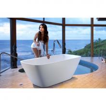 Aquatica Arab-Wht - Aquatica Arabella-Wht Freestanding Solid Surface Bathtub