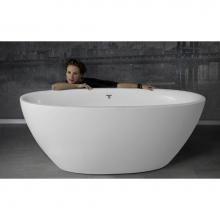 Aquatica SensMini-Free-Wht - Aquatica Sensuality™ Mini-F-Wht Freestanding Solid Surface Bathtub