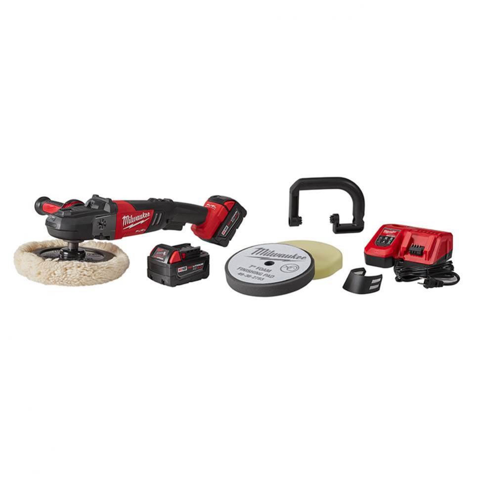 M18 Fuel 7'' Variable Speed Polisher Kit W/ Pads