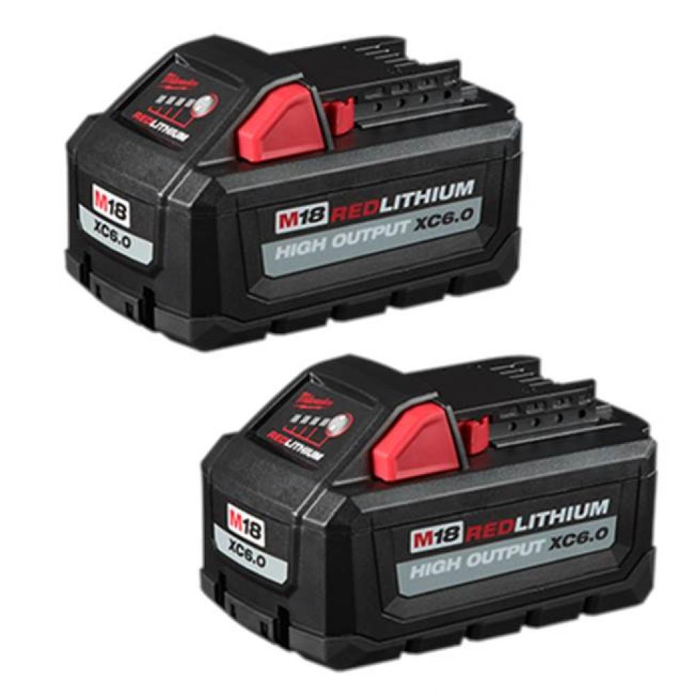 M18 Redlithium High Output Xc6.0 Battery 2 Pack