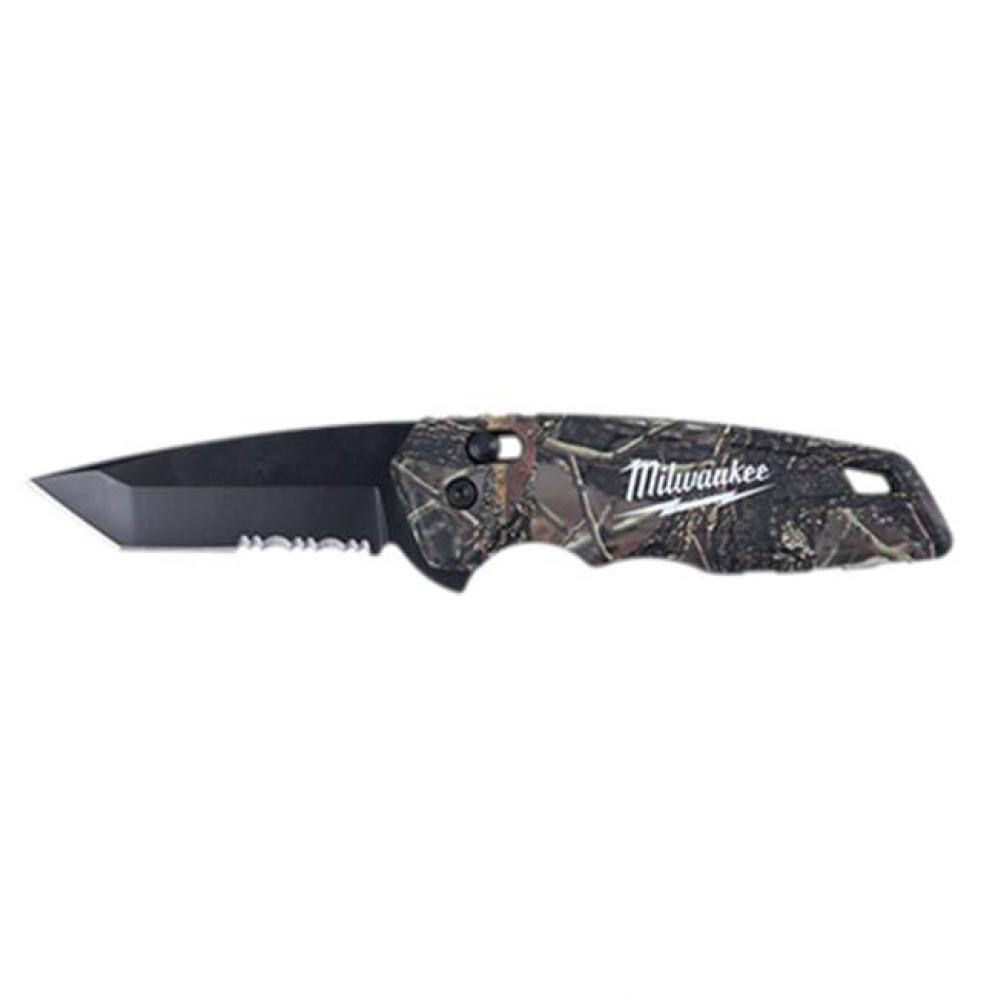 Fastback Camo Spring Assisted Folding Knife