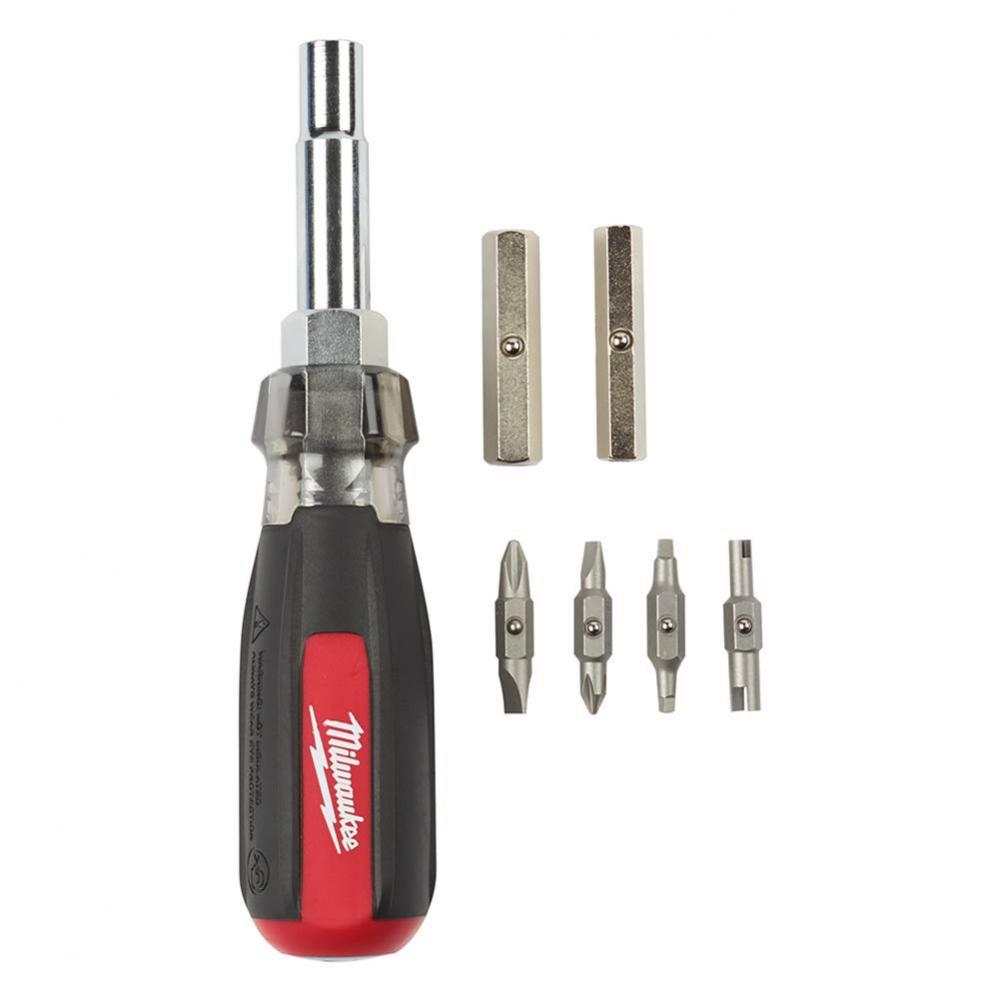 13In1 Cushion Grip Screwdriver With Schrader Valve Bit