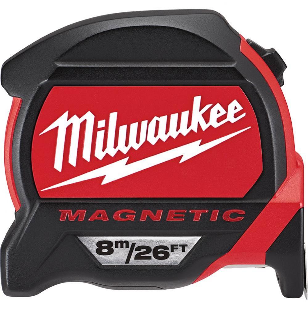 8M/26Ft Premium Magnetic Tape Measure(Replaced By 48-22-0126)