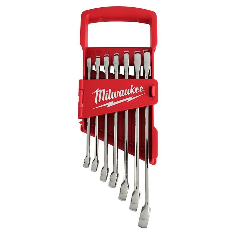 7Pc Combination Wrench Set - Sae
