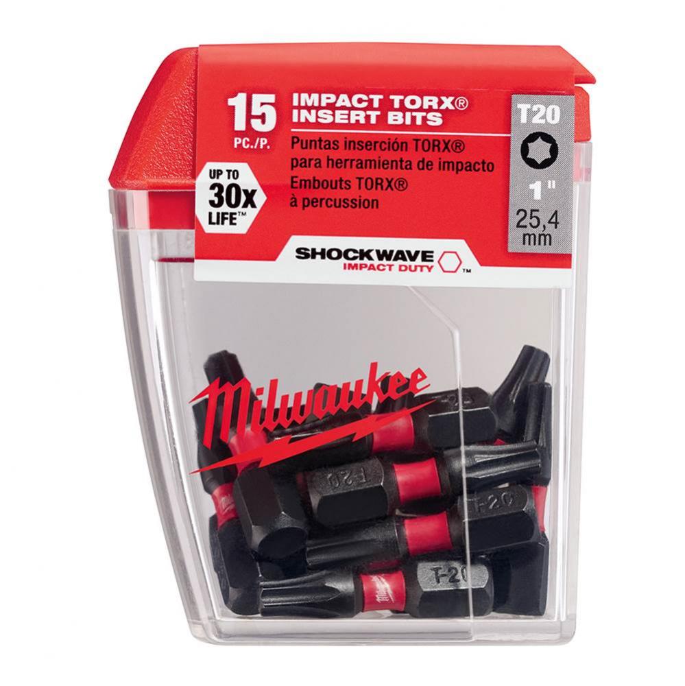 (5)15Pk Insert Bit T20 Tictac