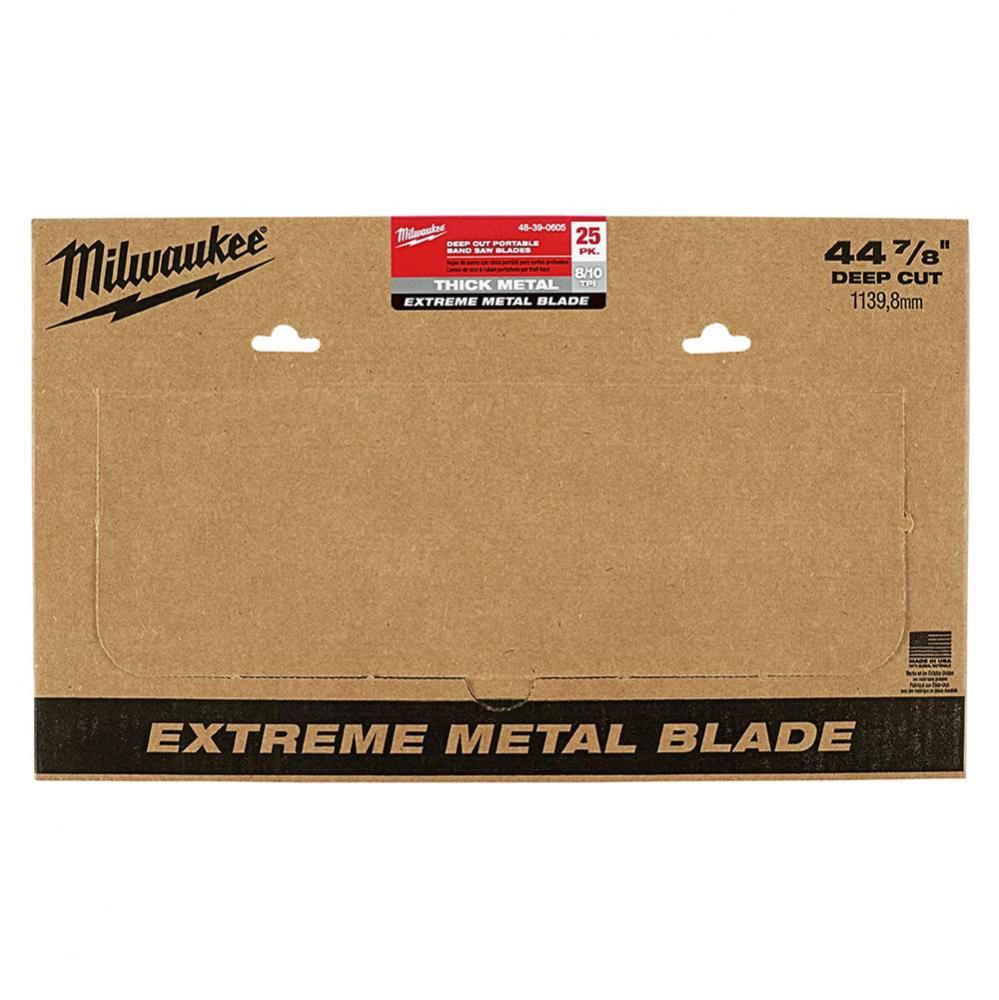 Extreme Thick Metal Bandsaw Blades 25Pk Deep Cut