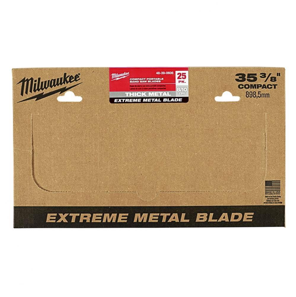 Extreme Thick Metal Bandsaw Blades 25Pk Compact