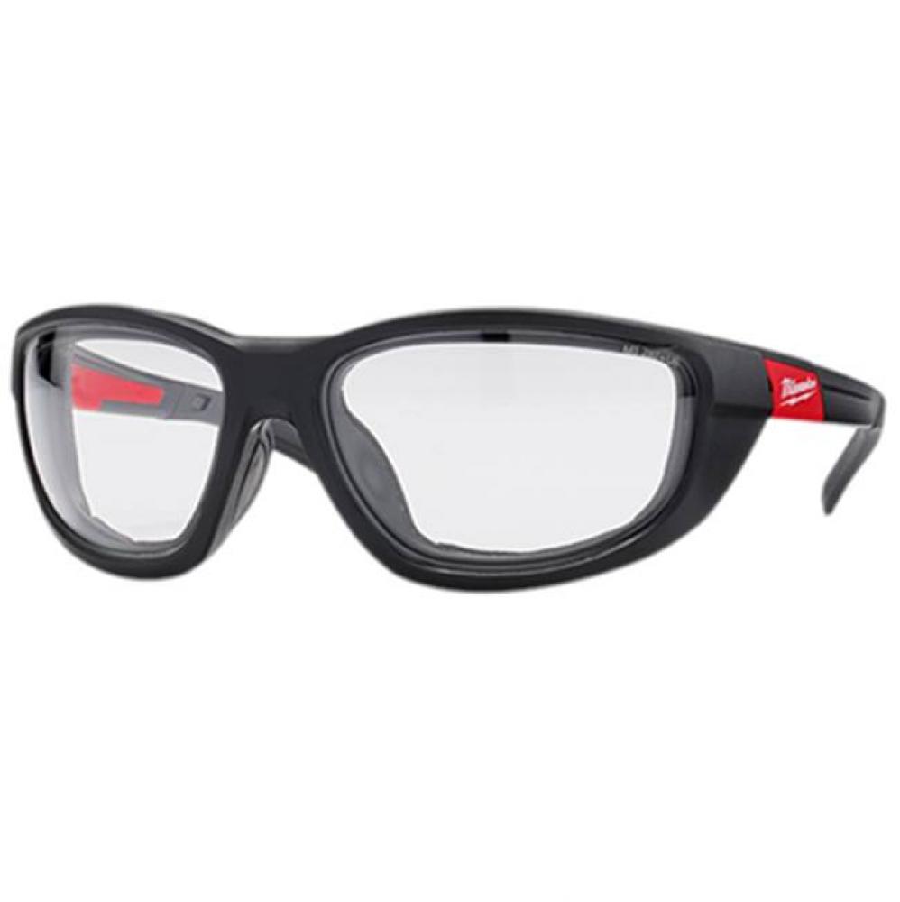 Clear High Performance Safety Glasses With Gasket (Polybag)