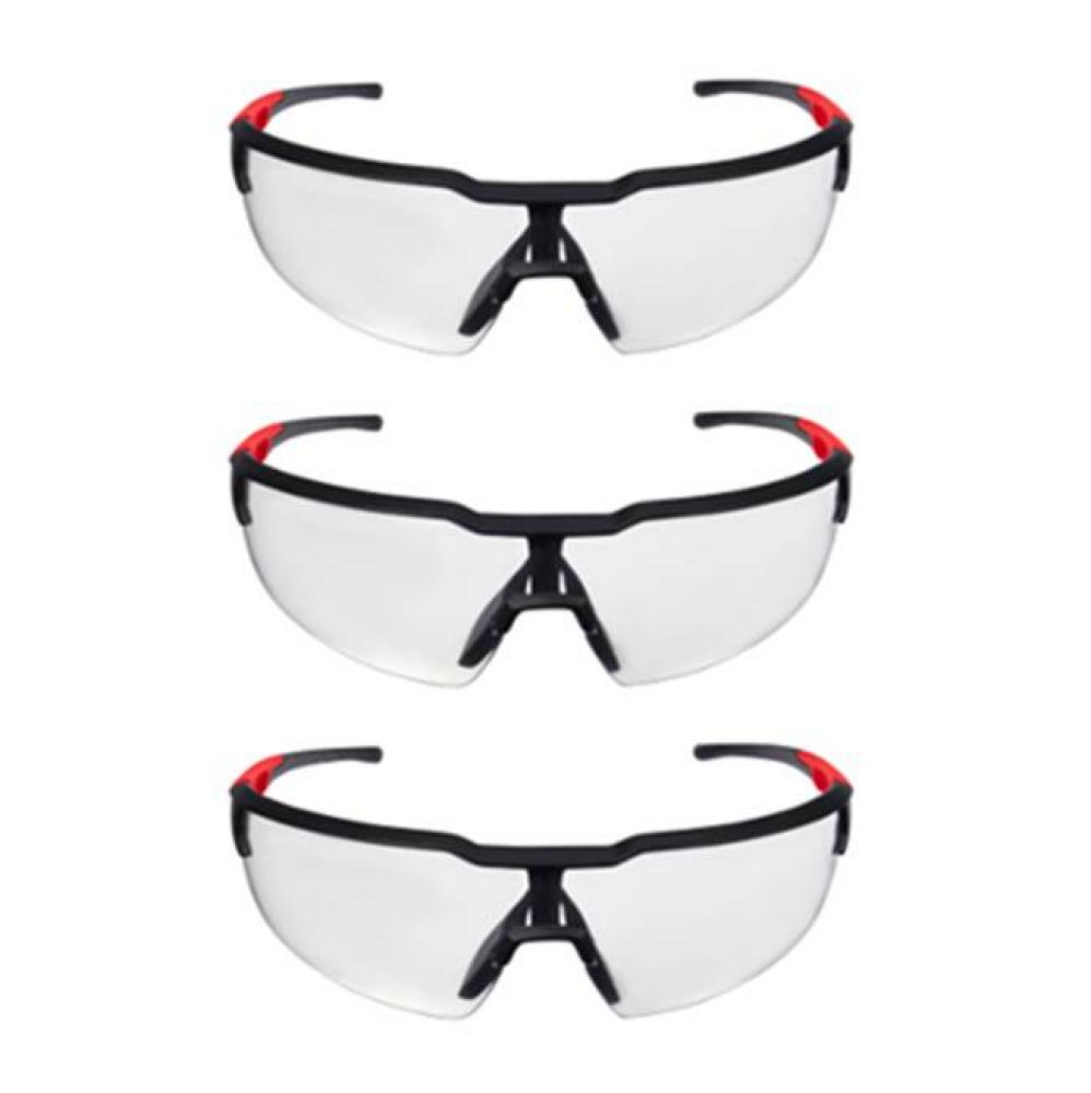 3Pk Clear Safety Glasses