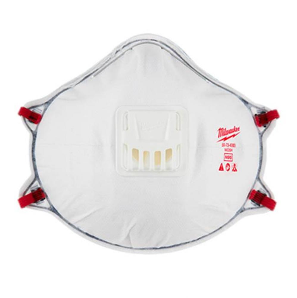 10Pk N95 Valved Respirator With Gasket