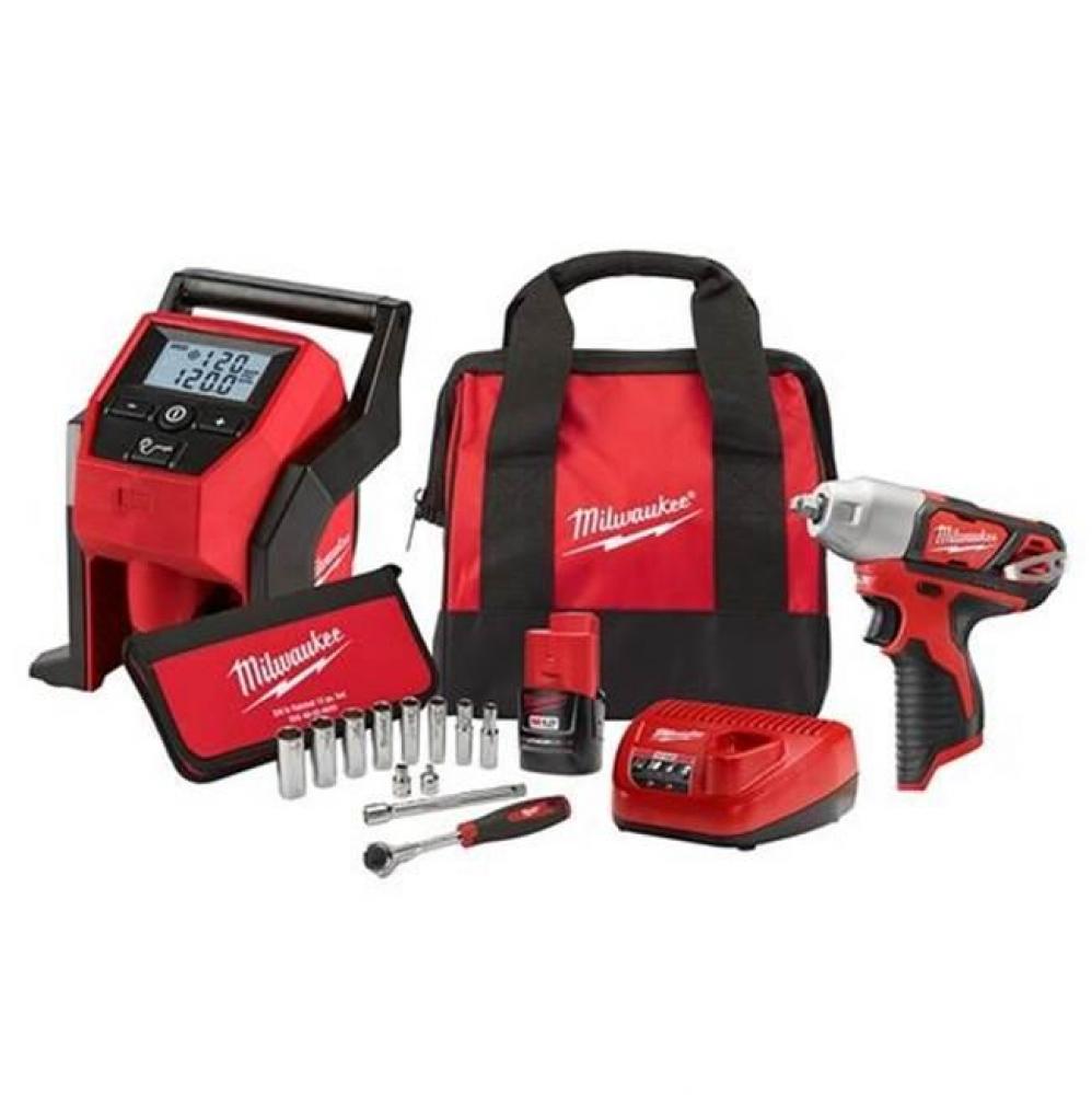 M12 Impact Wrench Kit W/ Inflator