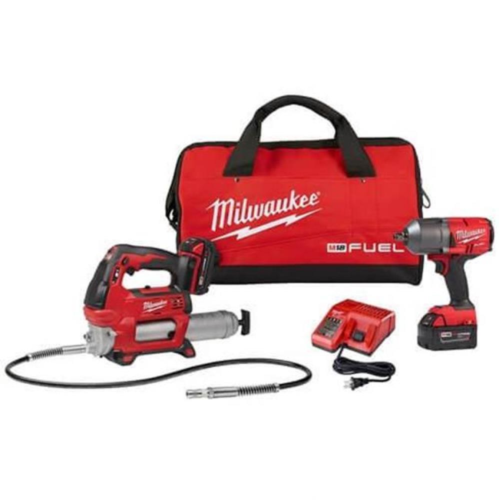 M18 Fuel 1/2'' Htiw W/ Friction Ring With Free Grease Gun Kit