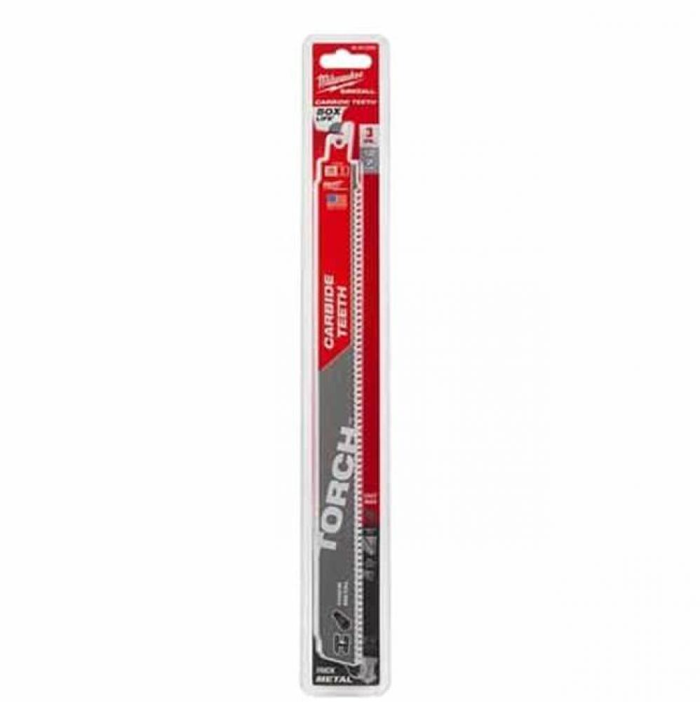 12'' 7Tpi The Torch With Carbide Teeth Sawzall Blade 3Pk
