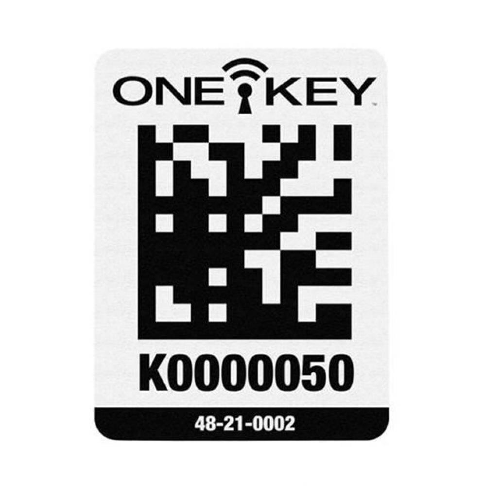 ONE-KEY Asset ID Tag - Lg. Plastic Surface