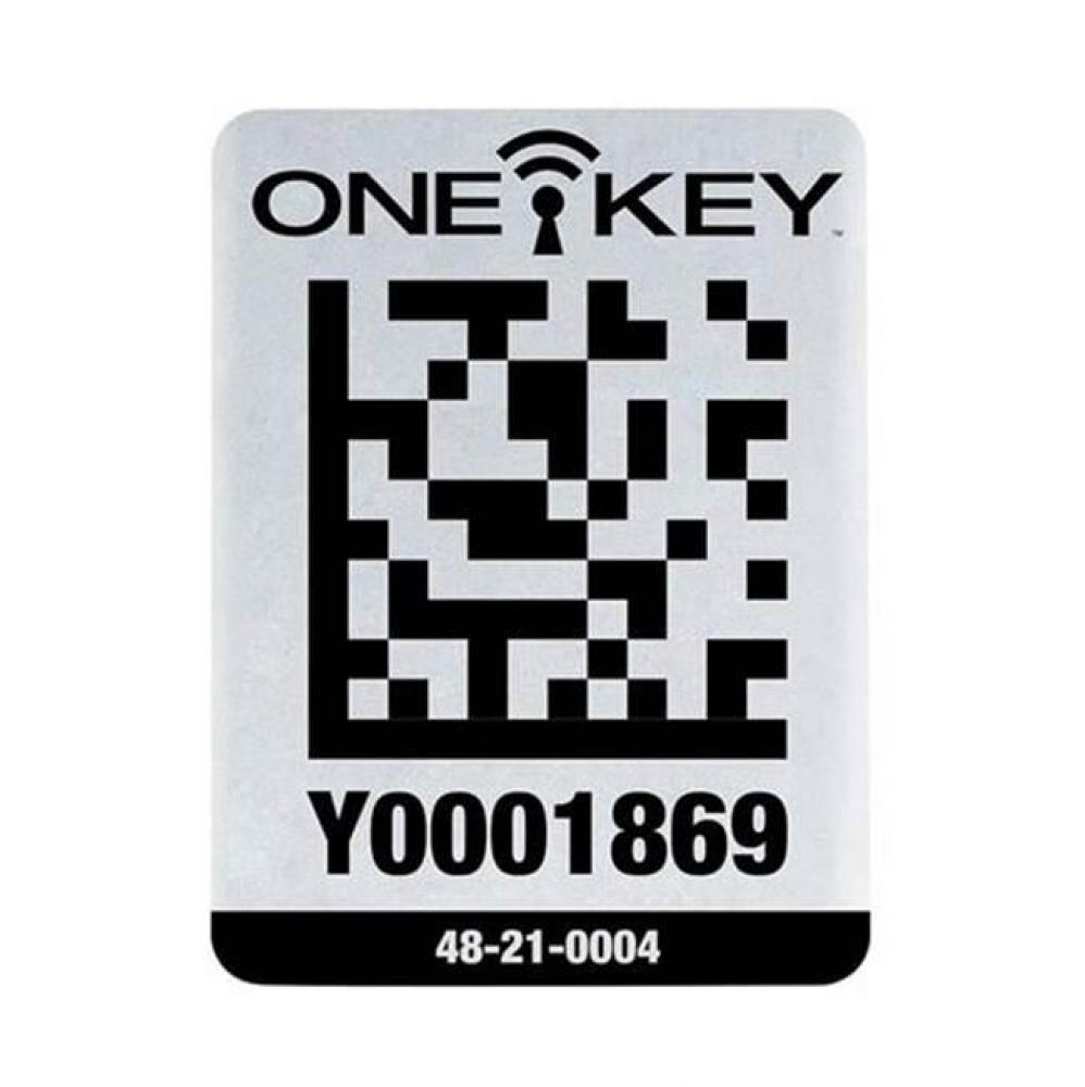 One-Key Asset Id Tag - Lg. Metal Surface