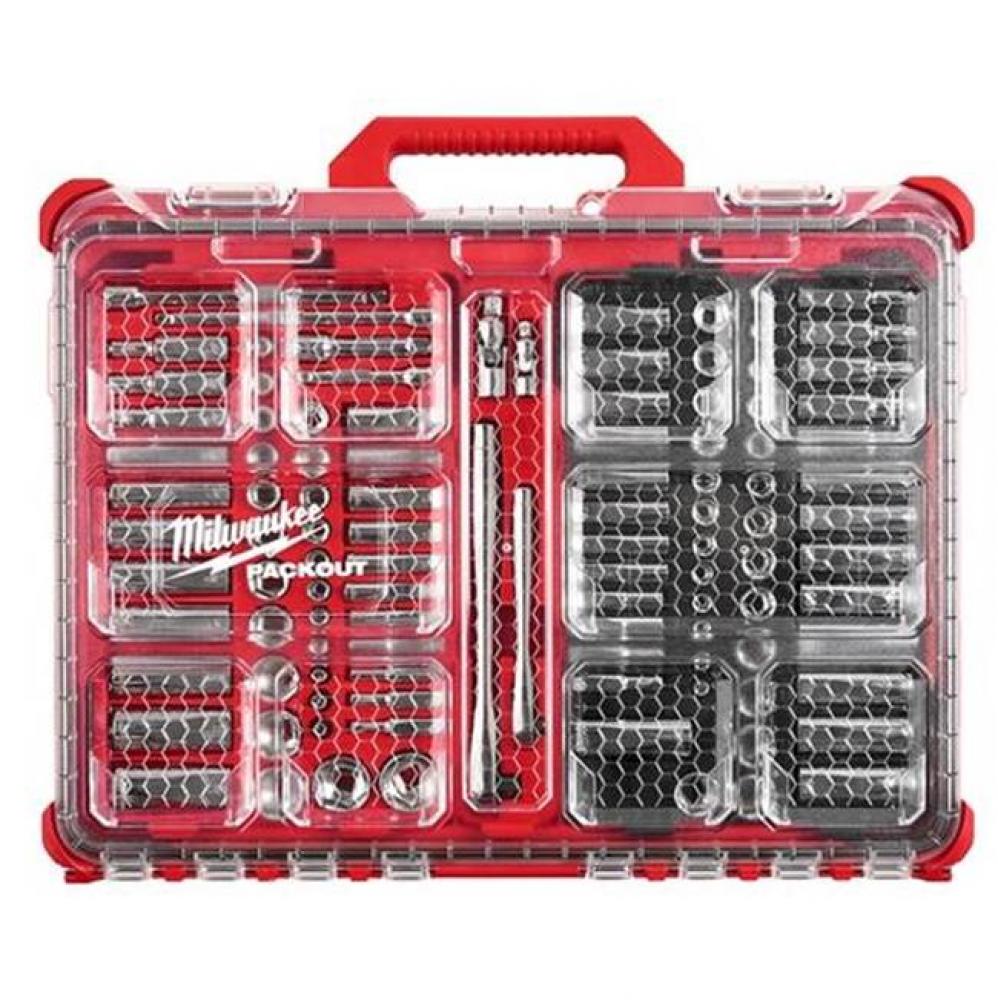 1/4'' And 3/8'' 106Pc Ratchet And Socket Set In Packout - Sae And Metric