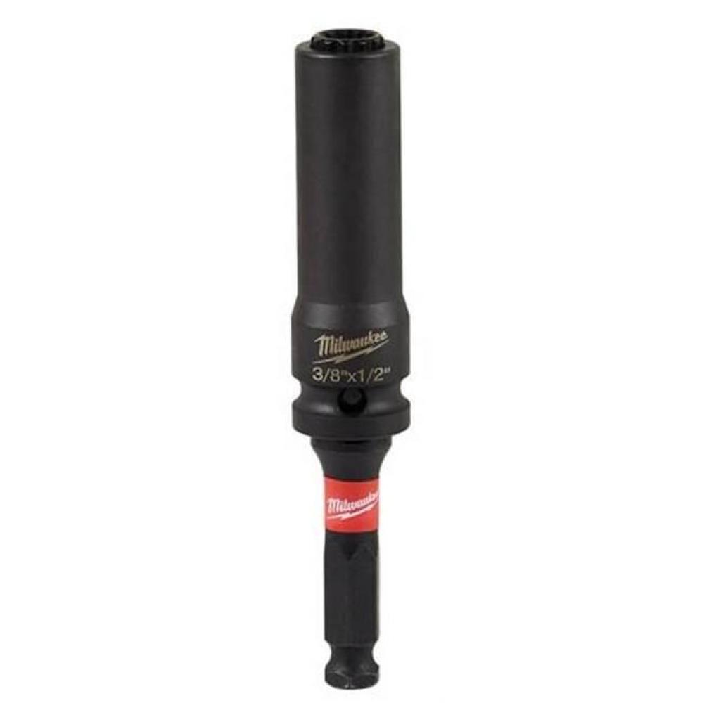 Shockwave Lineman's 12PT 3/8'' and 1/2'' 2-in-1 Socket