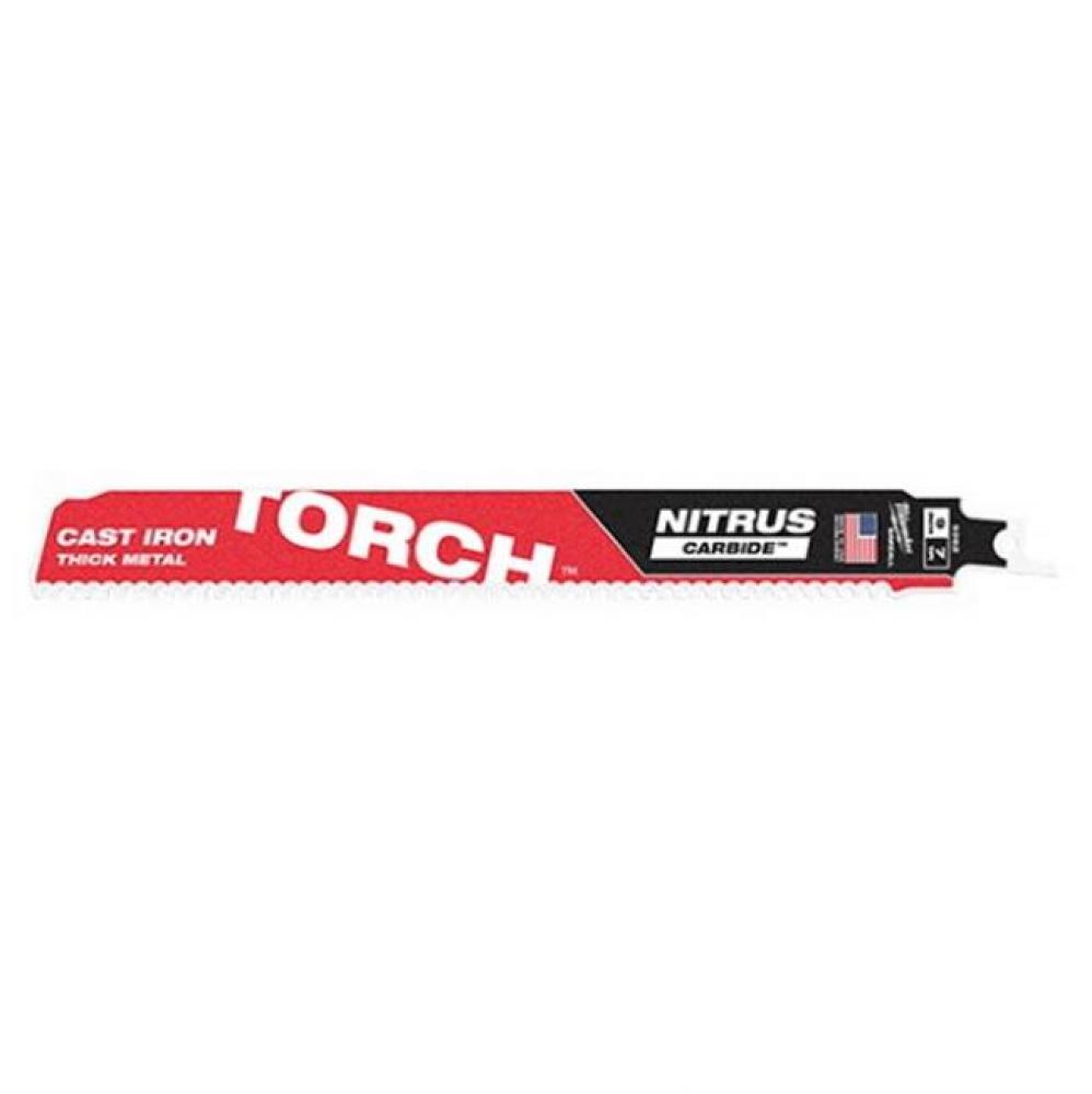 12'' 7Tpi The Torch With Nitrus Carbide For Cast Iron Sawzall Blade 3Pk