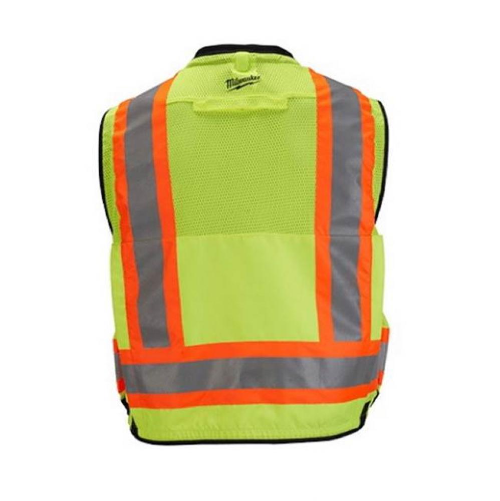 Class 2 Surveyor High Visibility Yellow Safety Vest - L/Xl