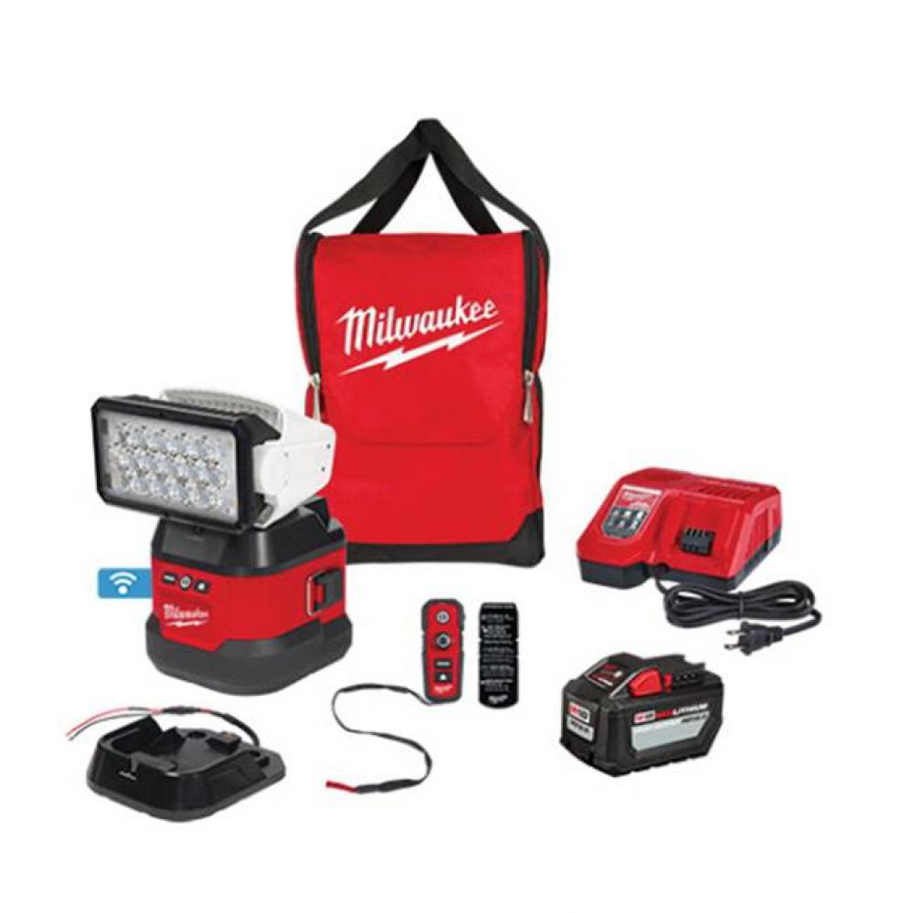 M18 Utility Remote Control Search Light Kit, With Portable Base