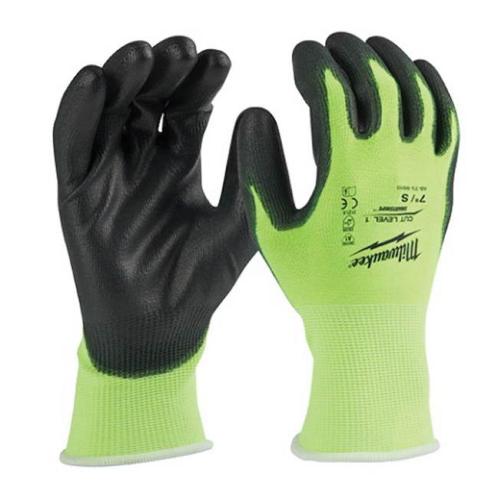 High Visibility Cut Level 1 Polyurethane Dipped Gloves