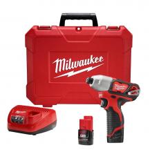 Milwaukee Tool 2462-22 - M12 1/4'' Hex Impact Driver Kit