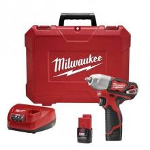 Milwaukee Tool 2463-22 - M12 3/8'' Impact Wrench Kit