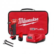 Milwaukee Tool 2485-22 - M12 Fuel Right Angle Die Grinder 2 Battery Kit