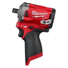 Milwaukee Tool 2555P-20 - M12 Fuel Stubby 1/2'' Impact Wrench W/ Pin - Bare Tool