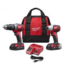Milwaukee Tool 2697-22CT - M18 Hammer Drill W/ Impact Driver Compact Kit