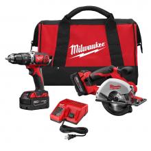 Milwaukee Tool 2698-22 - M18 Combo Compact Hammer Driver / Metal Saw Kit