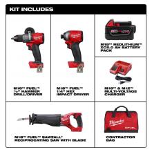 Milwaukee Tool 2997-23 - M18 Fuel 3-Tool Combo Kit