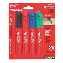 Milwaukee Tool 48-22-3109 - 4Pk Color Chisel Point Mrkers