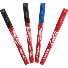 Milwaukee Tool 48-22-3165 - 4Pk Inkzall Color Ultra Fine Point Pens