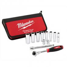Milwaukee Tool 48-22-9001 - 12Pc 3/8'' Drive Metric Socket Set