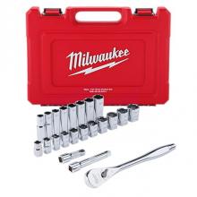 Milwaukee Tool 48-22-9410 - 22 Pc 1/2'' Socket Wrench Set Sae
