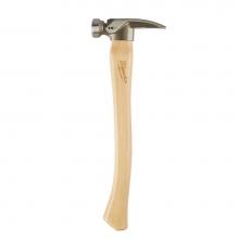 Milwaukee Tool 48-22-9519 - 19Oz Smooth Face Hickory Wood Framing Hammer