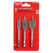 Milwaukee Tool 48-27-0020 - (6) 3Pc Stubby Flat Boring Set