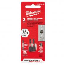 Milwaukee Tool 48-32-4416 - Shockwave Insert Bit Slotted 1/8'' - 2Pk