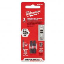 Milwaukee Tool 48-32-4417 - Shockwave Insert Bit Slotted 3/16'' - 2Pk