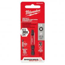 Milwaukee Tool 48-32-4473 - Shockwave 2'' Power Bit Sq Recess No.3