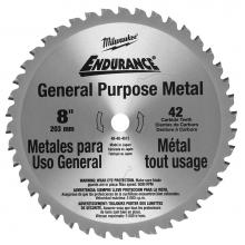 Milwaukee Tool 48-40-4515 - Circ Saw Bl Metal Cut 8'' 42T