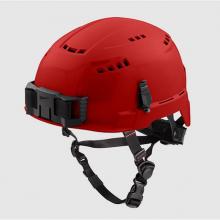 Milwaukee Tool 48-73-1308 - Red Vented Helmet With Bolt - Class C