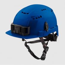 Milwaukee Tool 48-73-1324 - Blue Front Brim Vented Helmet With Bolt - Class C