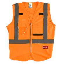 Milwaukee Tool 48-73-5032 - High Visibility Orange Safety Vest - L/Xl