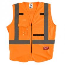 Milwaukee Tool 48-73-5073 - High Visibility Orange Safety Vest - Xxl/Xxxl (Csa)