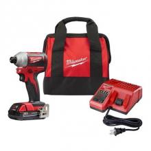 Milwaukee Tool 2850-21P - M18 1/4'' Hex Compact Brushless Impact Driver Promo Kit