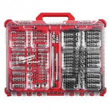 Milwaukee Tool 48-22-9486 - 106pc 1/4'' and 3/8'' Metric and SAE Ratchet and Socket Set with PACKOUT Low-P